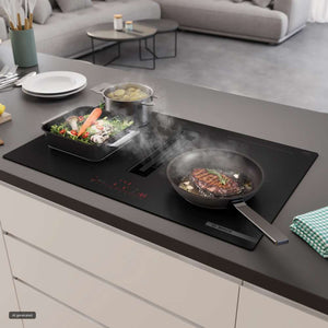 Bosch Series 6 80cm Induction Vented Hob - Black | PVQ81AH26E