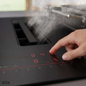 Bosch Series 6 80cm Induction Vented Hob - Black | PVQ81AH26E