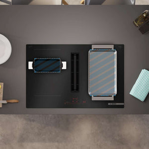 Bosch Series 6 80cm Induction Vented Hob - Black | PVQ81AH26E