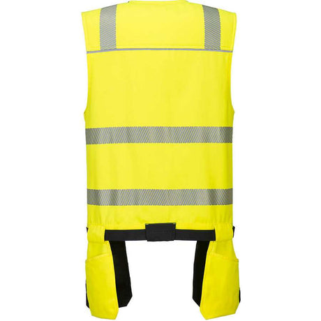 Portwest PW308 - PW3 Hi-Vis Class 1 Tool Vest - Yellow/Black - Large | PW308YBRL