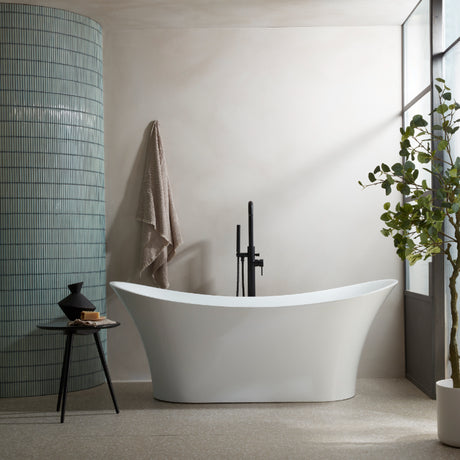 PARADIGM | Single & Double Ended Slipper Modern Freestanding Bath | 1660mm x 1700mm