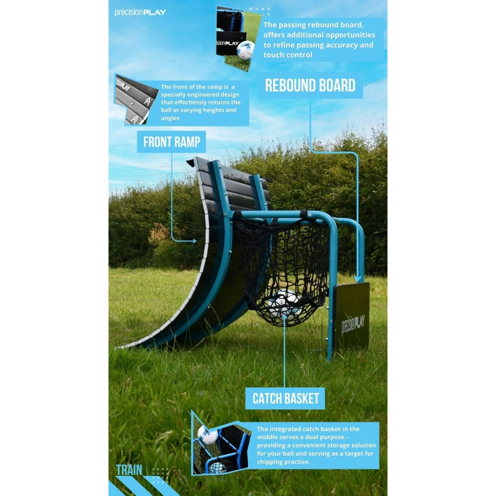 Precision PLAY Skills Trainer Ramp Rebounder | PPT000801