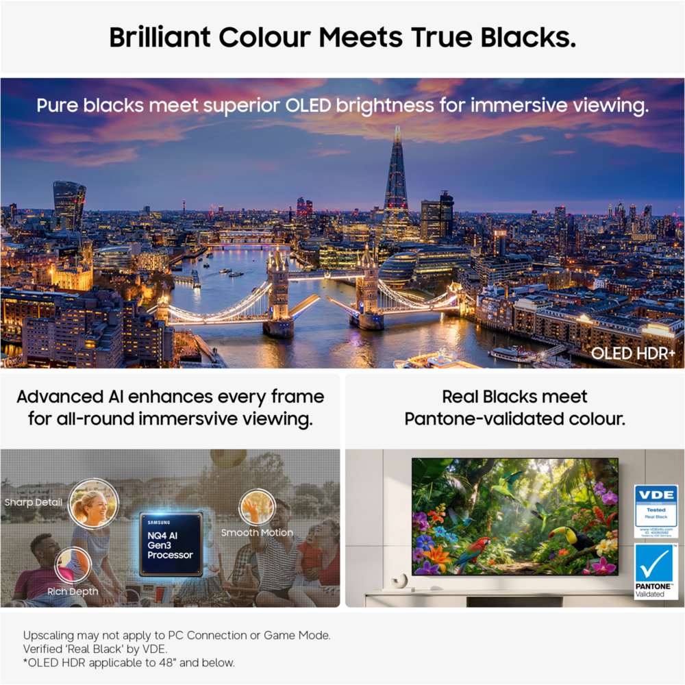 Samsung 48 Inch OLED S90D 4K Smart AI TV | QE48S90HAEXXU