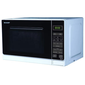 Sharp microwave oven on a white background