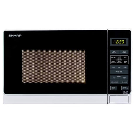 Sharp microwave oven on a white background