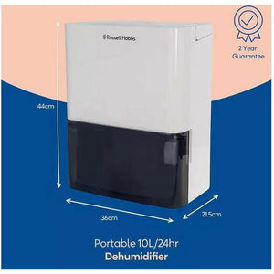 Russell Hobbs 10 Litre Dehumidifier - White | RHDH1001