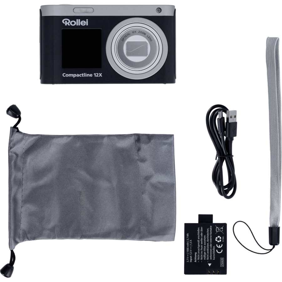 Rollei Compactline Digital Camera 12x Zomm - Black | 12102