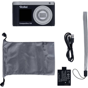 Rollei Compactline Digital Camera 12x Zomm - Black | 12102