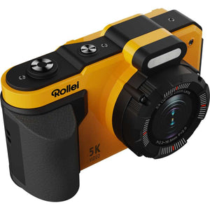 Rollei Sportsline 64 Pro Digital Camera Waterproof 5k Video - Yellow | 18066
