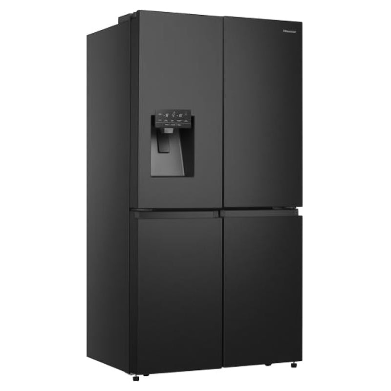 Hisense 584L 4 Door American Style Fridge Freezer Non Plumbed - Black | RQ760N4SBFE
