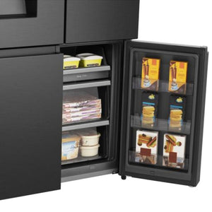 Hisense 584L 4 Door American Style Fridge Freezer Non Plumbed - Black | RQ760N4SBFE
