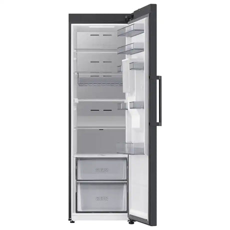 Samsung SpaceMax 185.8cm Upright Tall Larger Fridge - Gentle Black | RR70H39DEFEU