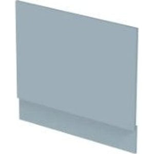 MDF bath end panel with plinth in powder blue finish 700mm width isometric view