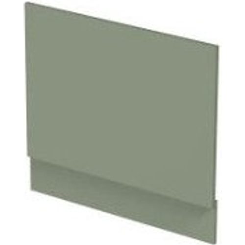 Aloe Green MDF bath end panel with integral plinth 700mm isometric view showing modern flat design