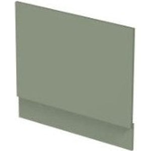Aloe Green MDF bath end panel with integral plinth 700mm isometric view showing modern flat design