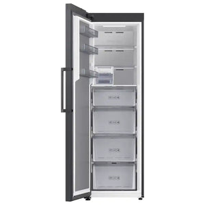 Samsung SpaceMax 185.8cm Upright Tall Freezer No Frost - Gentle Black | RZ70H32HEFEU