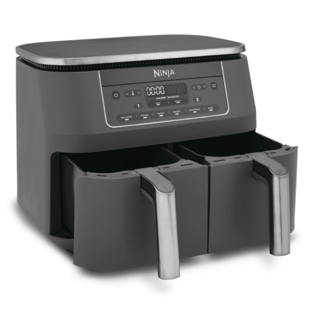 Ninja Dual Zone Air Fryer 7.6L 2400W - Black | DZ300UK