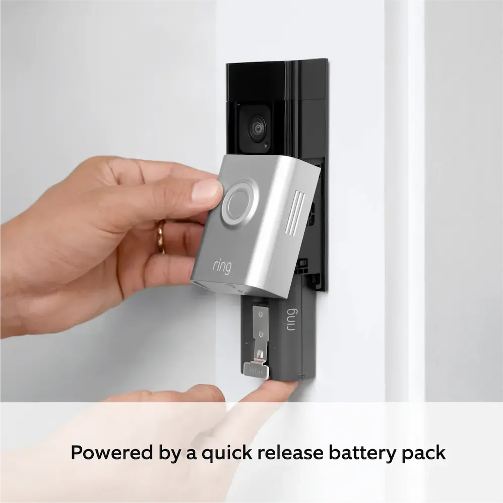 Ring Battery Video Doorbell Plus - Satin Nickel | B09WZBVWL9