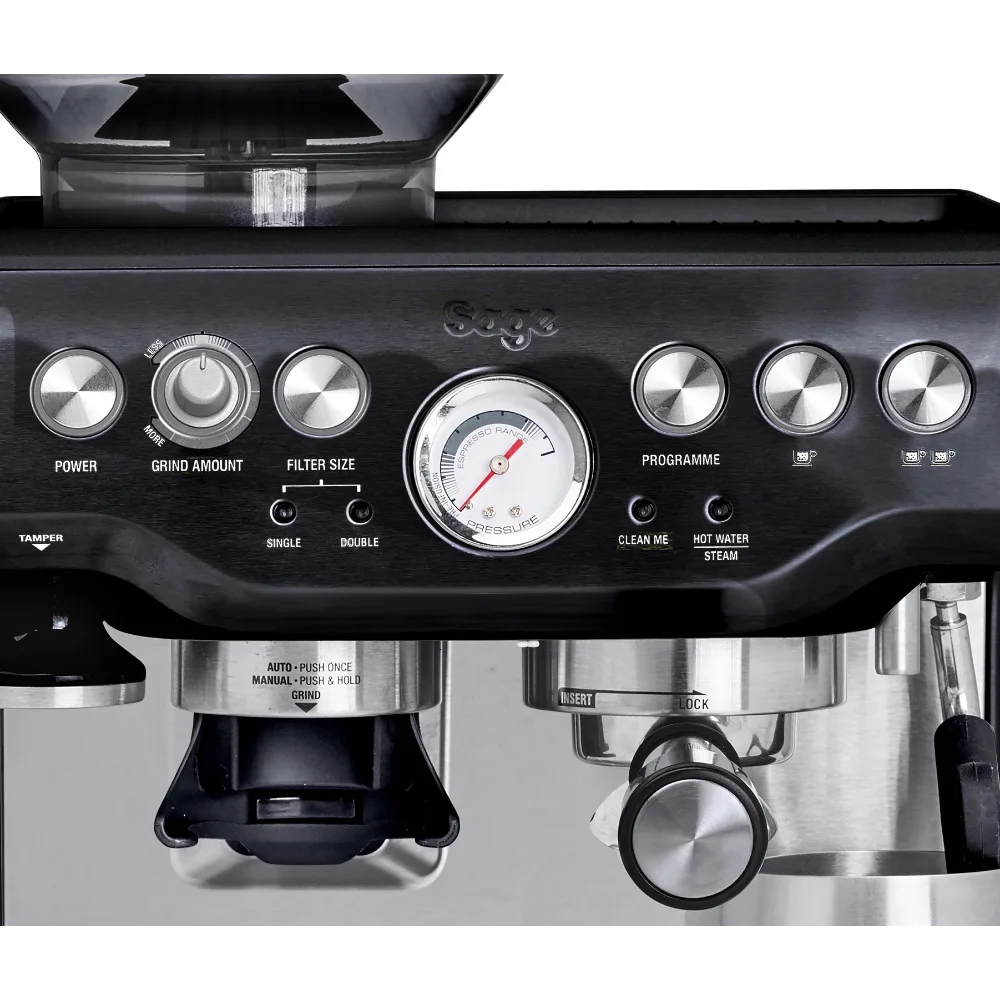 Sage The Barista Express Bean To Cup Coffee Machine - Black Truffle | SES875BTR2GUK1