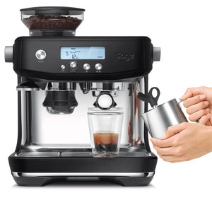 Sage The Barista Pro Espresso Coffee Machine - Black Truffle | SES878BTR4GEU1