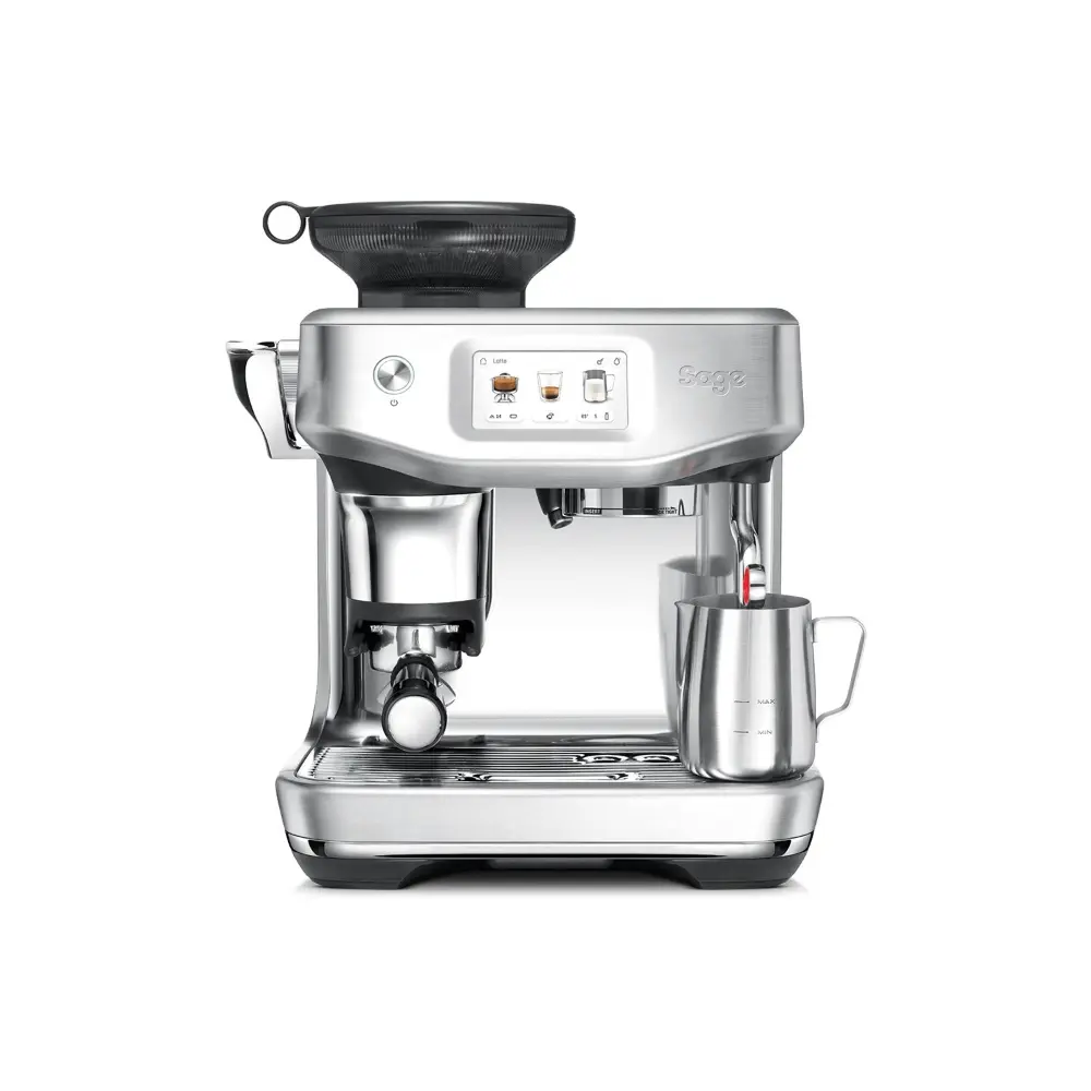 Sage Barista Touch Impress Bean To Cup Coffee Machine with Cold Brew - Brushed Stainless Steel | SES882BSS4GUK1