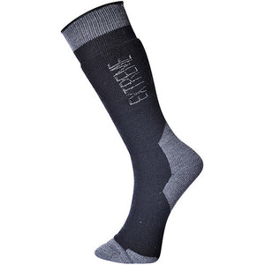 Portwest Extreme Cold Weather Sock - Black/Grey - 39-43 | SK18NAR39-43