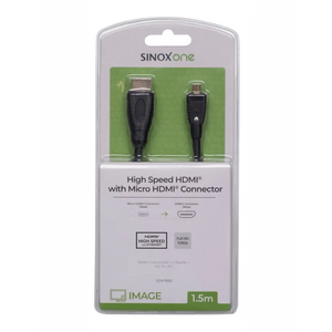 Sinox HDMI Cable High Speed / Micro HDMI 1.5 Metre - Gold | TV7892