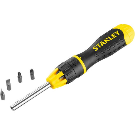 Stanley Multibit Ratchet Screwdriver with 10 Bit Head | STA068010