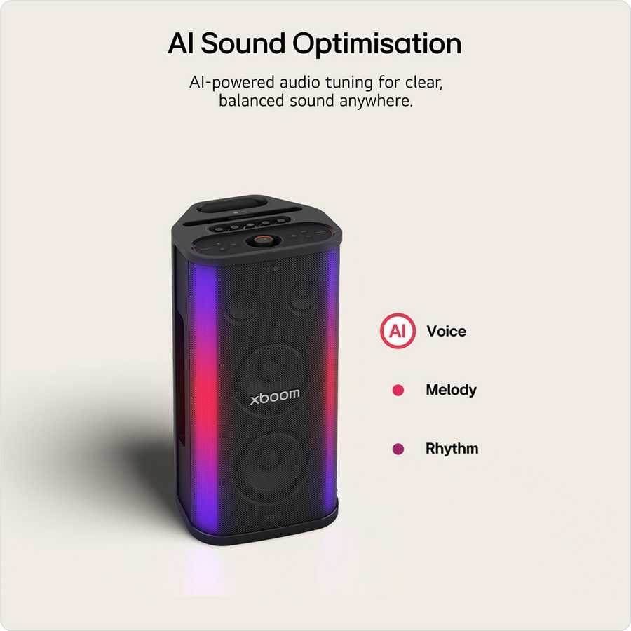 LG xboom Stage 501 Bluetooth Megasound AI Party Speaker - Black | STAGE501.AGBRLBK