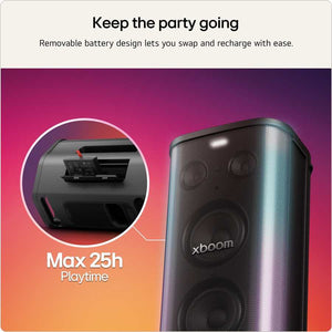 LG xboom Stage 501 Bluetooth Megasound AI Party Speaker - Black | STAGE501.AGBRLBK