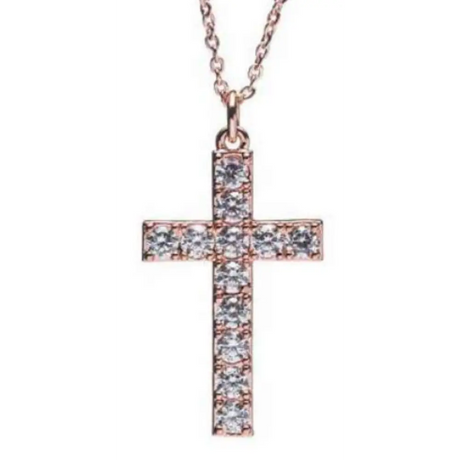 Newgrange Living Cross Pendant - Rosegold | 600377
