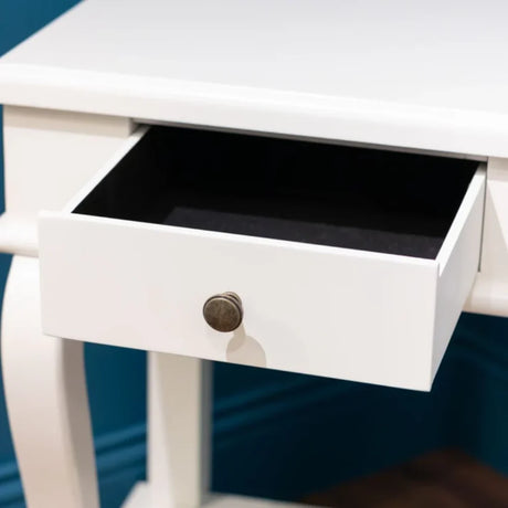 Tara Lane Scroll End Table 1 Drawer - Ivory | TL6554