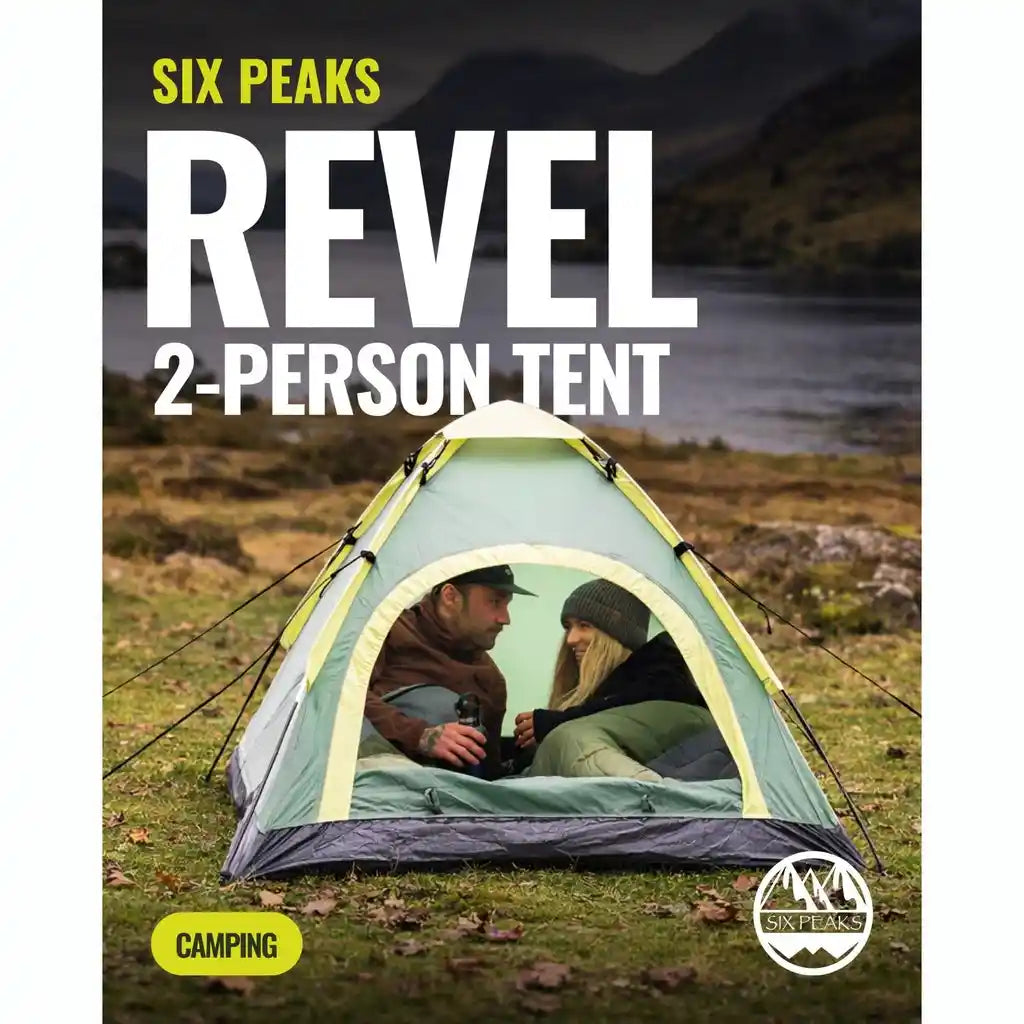 Six Peaks Revel 2 Person Camping Tent - Green | SIOA000101