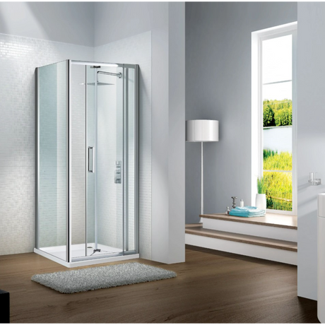 SLIMLINE CAPELLA Bifold Shower Door | Chrome | 700mm to 1200mm