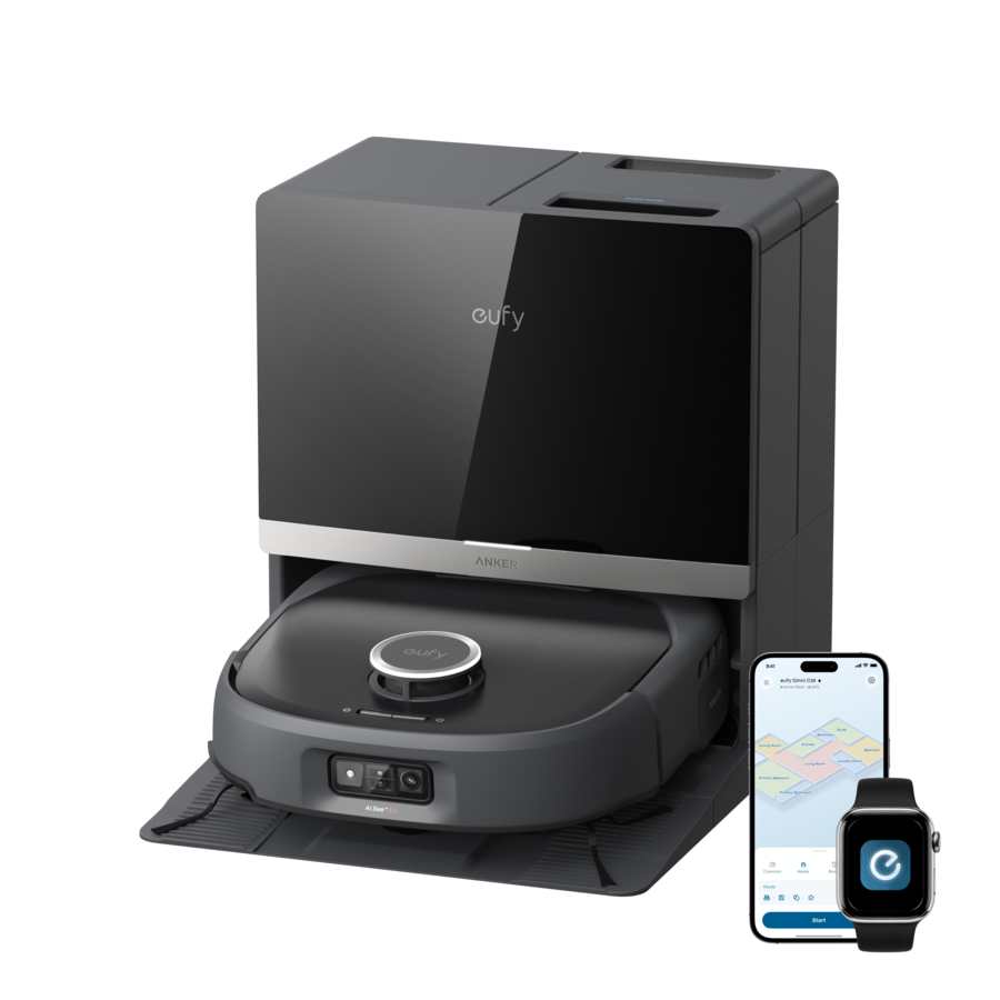 Eufy E35 Omni Robot Vac Vacuum Cleaner and Mop - Black | T210MV11