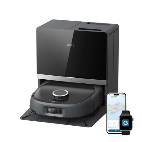 Eufy E35 Omni Robot Vac Vacuum Cleaner and Mop - Black | T210MV11