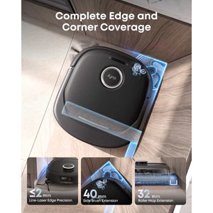 Eufy E35 Omni Robot Vac Vacuum Cleaner and Mop - Black | T210MV11
