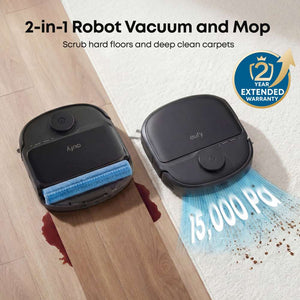 Eufy Omni C28 Robot Vac Vacuum and Mop All in One Station - White | T211AV20