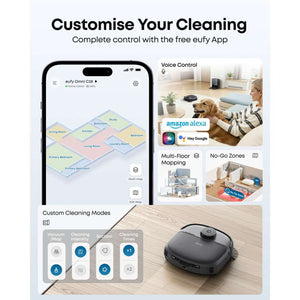 Eufy Omni C28 Robot Vac Vacuum and Mop All in One Station - White | T211AV20