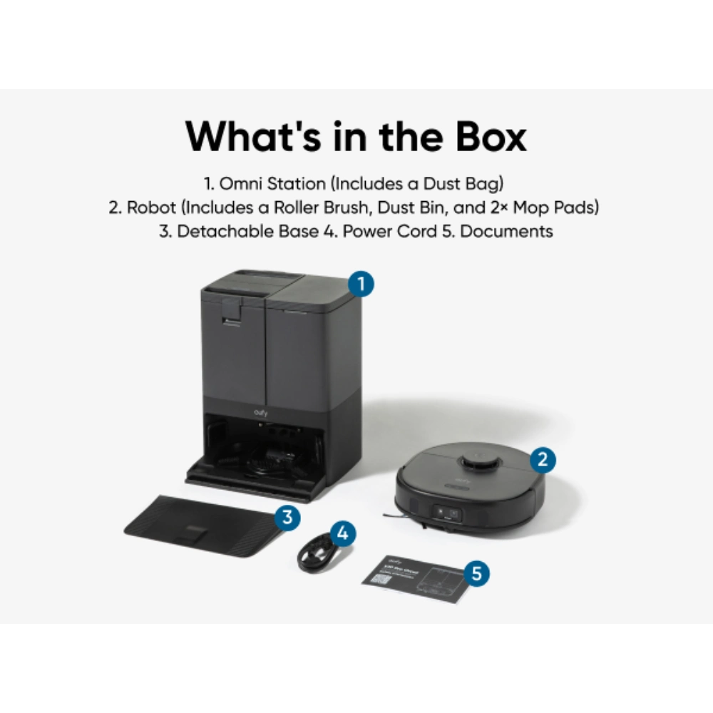 Eufy X10 Omni Pro Robot Vac Vacuum and Mop | T2351V11