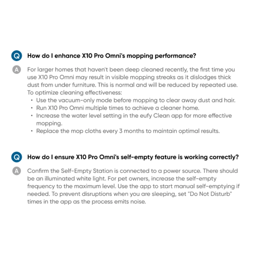 Eufy X10 Omni Pro Robot Vac Vacuum and Mop | T2351V11