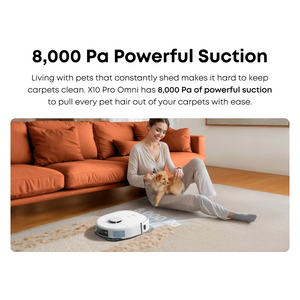 Eufy X10 Pro Omni Robot Vac Vacuum Cleaner and Mop Ultimate Bundle - White | T2351221