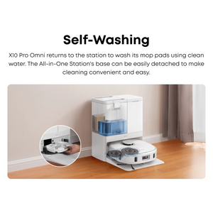 Eufy X10 Pro Omni Robot Vac Vacuum Cleaner and Mop Ultimate Bundle - White | T2351221