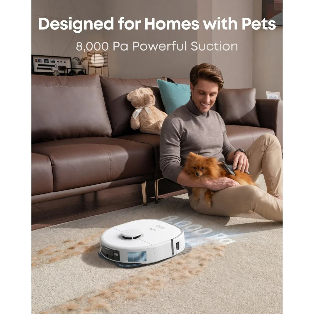 Eufy X10 Pro Omni Robot Vac Vacuum Cleaner and Mop Ultimate Bundle - White | T2351221