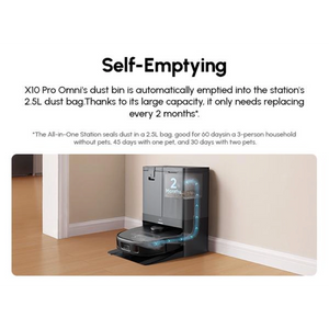 Eufy X10 Omni Pro Robot Vac Vacuum and Mop | T2351V11