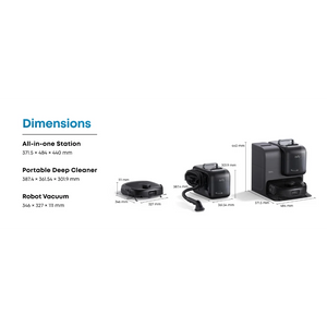 Eufy Omni E28 Hydrojet 3 in 1 Robot Vac Vacuum, Mop and Deep Cleaner | T2352V11