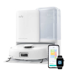 Eufy Omni E25 Robot Vac Vacuum Cleaner and Mop with Self Empty Station - White | T2353V21