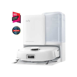Eufy Omni E25 Robot Vac Vacuum Cleaner and Mop with Self Empty Station - White | T2353V21
