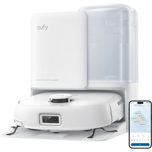 Eufy Omni E25 Robot Vac Vacuum Cleaner and Mop with Self Empty Station - White | T2353V21