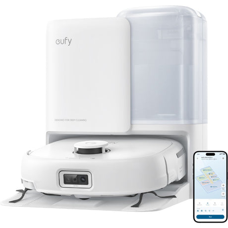 Eufy Omni E25 Robot Vac Vacuum Cleaner and Mop with Self Empty Station - White | T2353V21